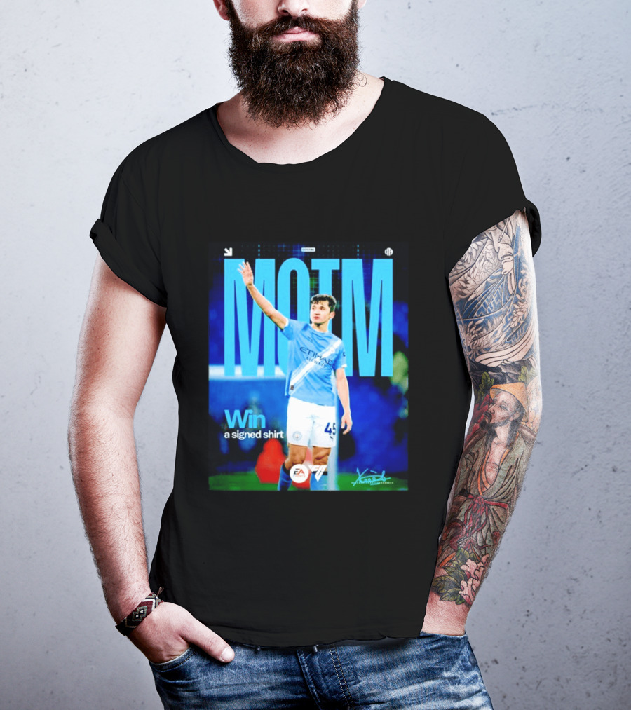 MOTM Win Signed Etihad Airways EA Sports Khusanov T-Shirt