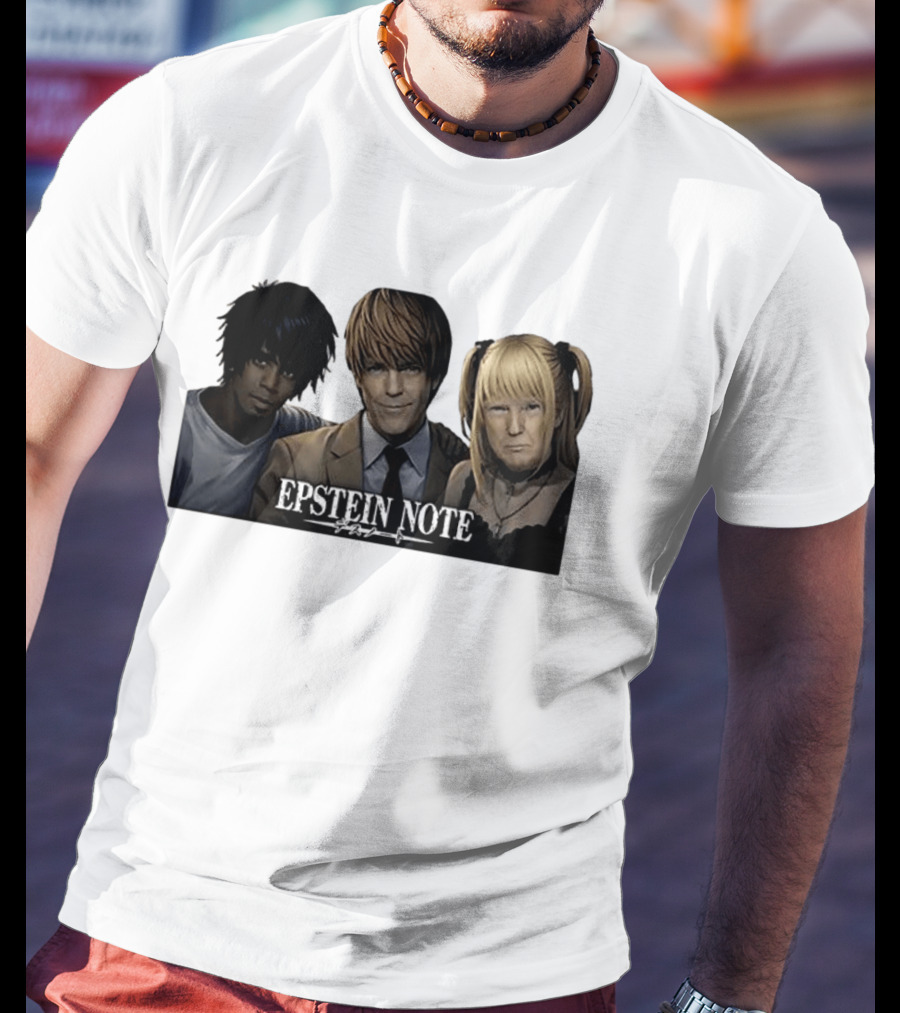 Epstein Note Anime Character Mashup Sarcastic T-Shirt