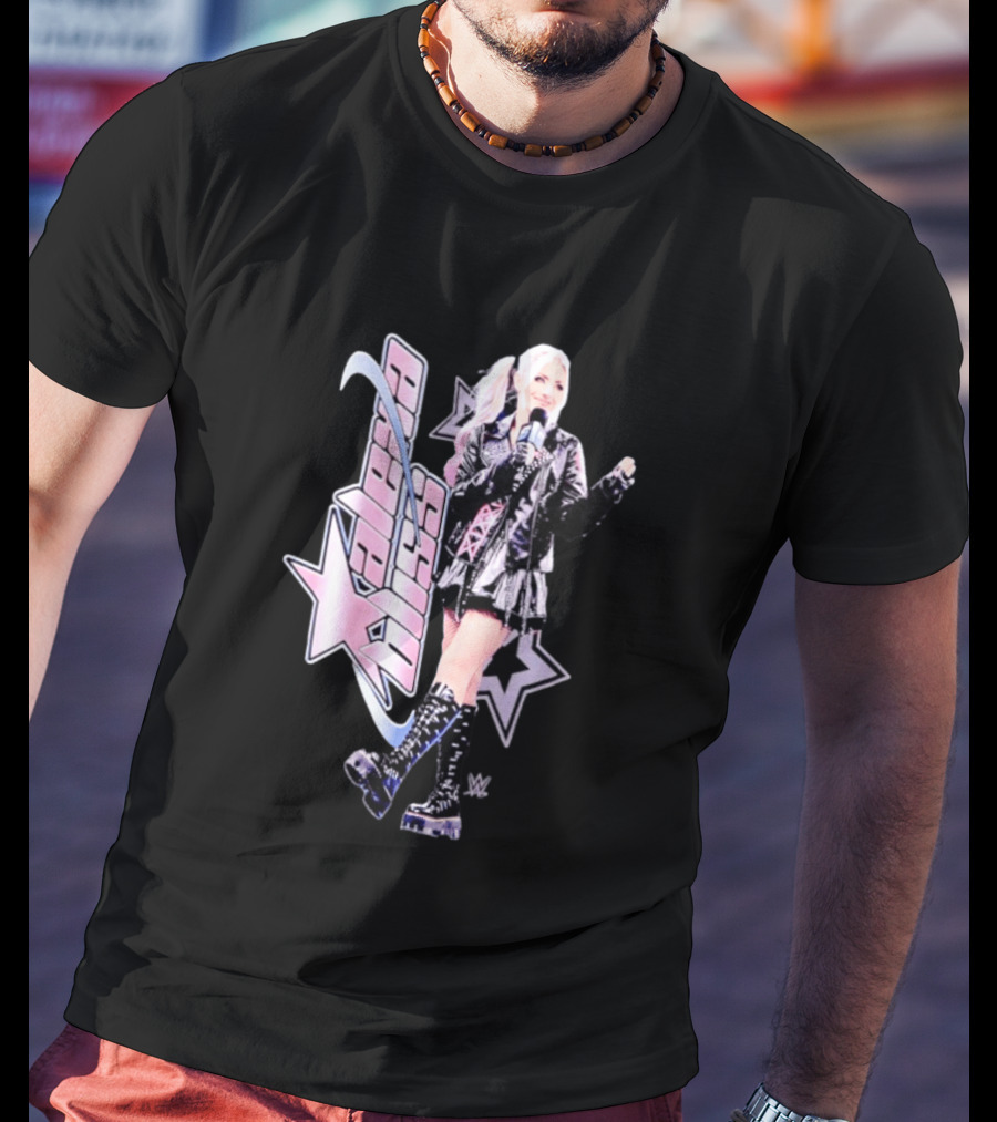 WWE Alexa Bliss Star Theme With Microphone And Boots T-Shirt