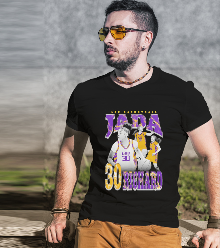 LSU Basketball Jada Richard 30 LSU Tigers Retro 90s T-Shirt