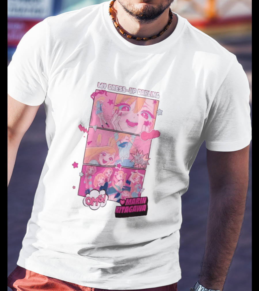 OMG Marin Kitagawa My Dress Up Darling Manga Panels T-Shirt