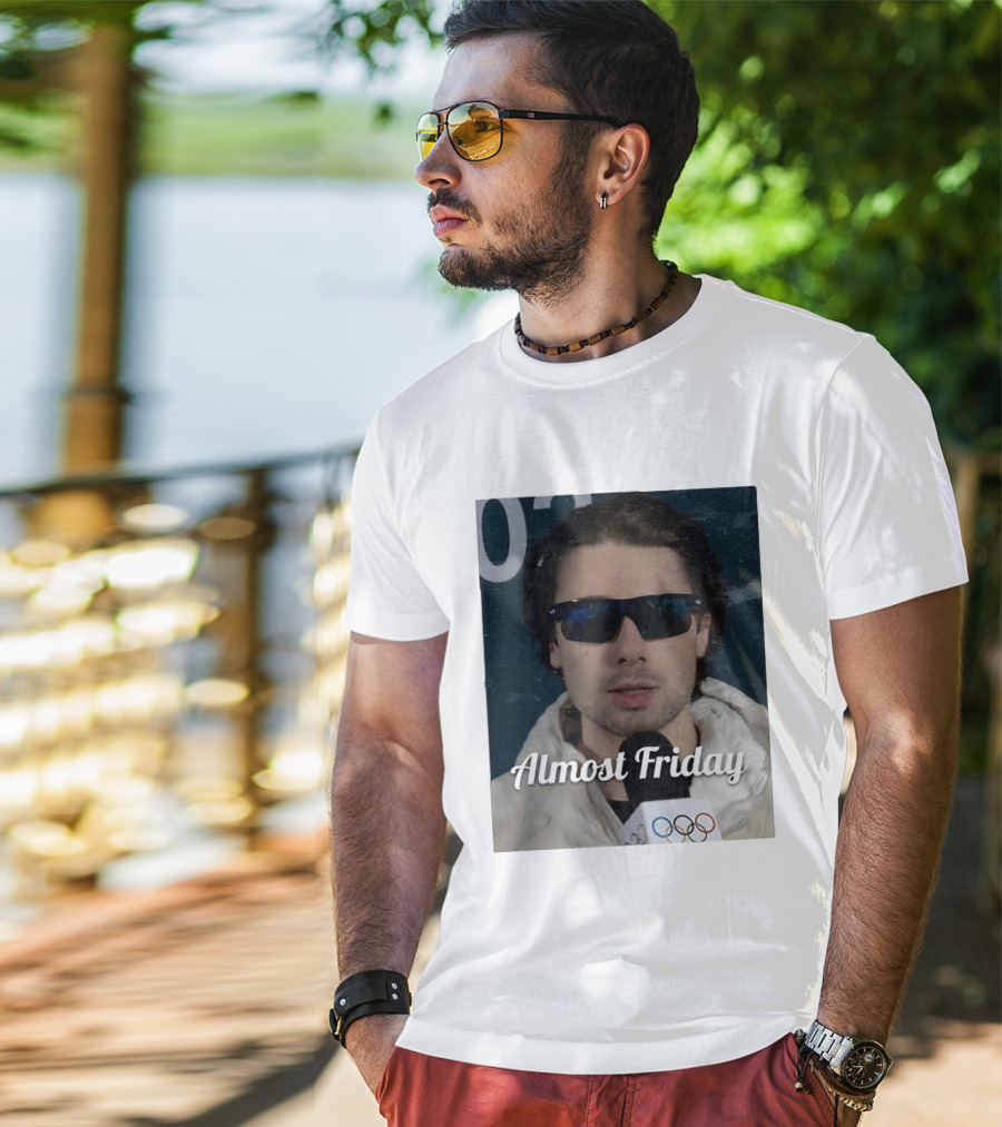 Quinn Hughes Almost Friday Olympics Sunglasses Interview T-Shirt