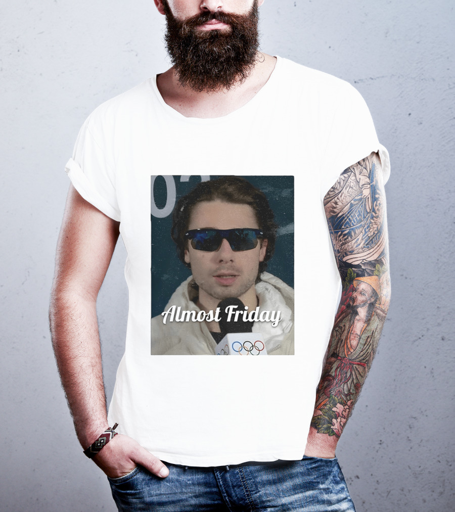 Quinn Hughes Almost Friday Olympics Sunglasses Interview T-Shirt
