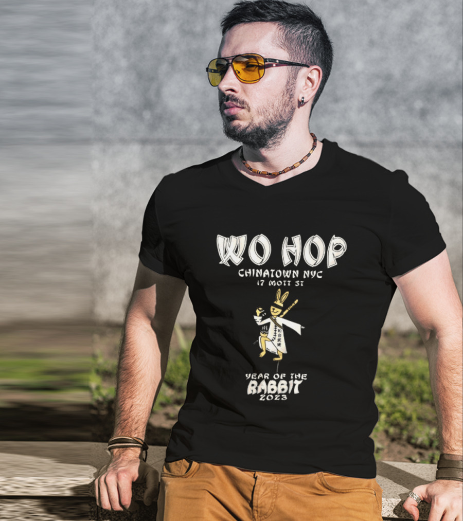 Wo Hop Chinatown NYC 17 Mott St Year Of The Rabbit 2023 T-Shirt