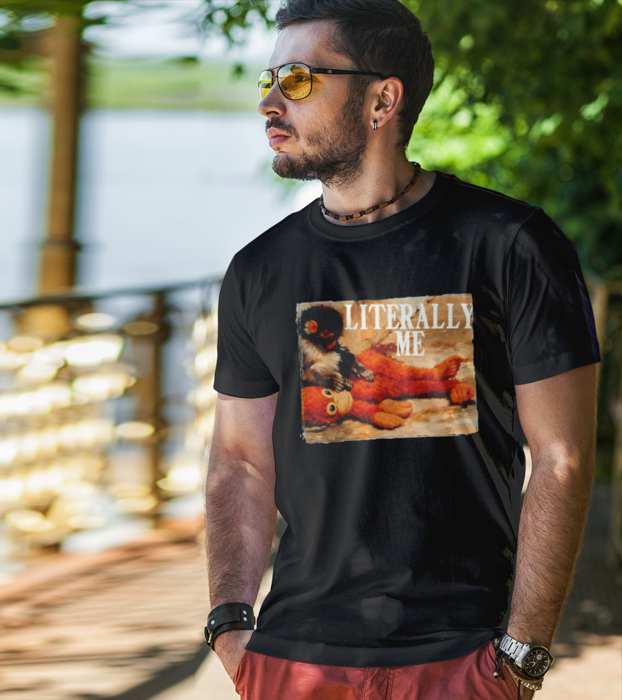 Literally Me Monkey Punch Panchi Kun Plush Relaxing T-Shirt