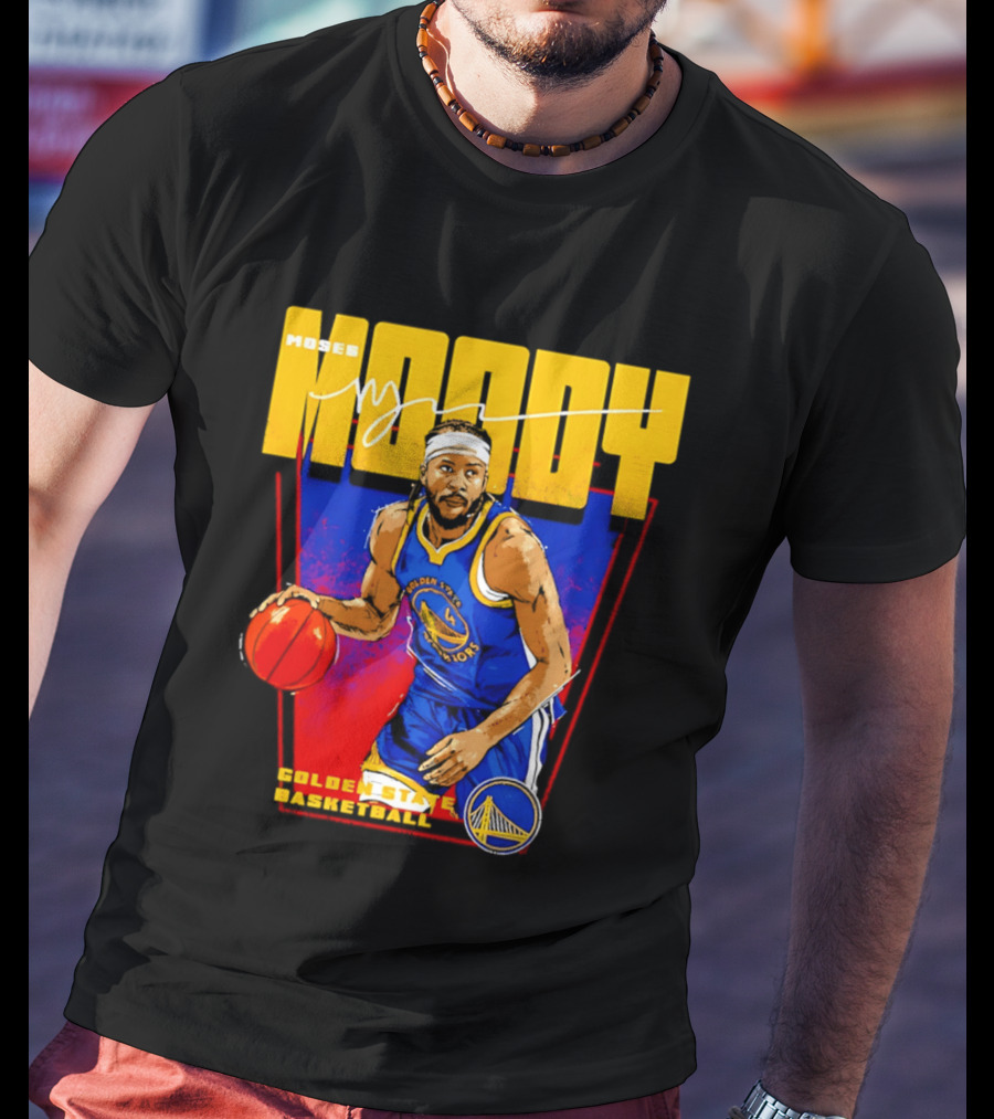 Moses Moody Golden State Warriors Basketball T-Shirt