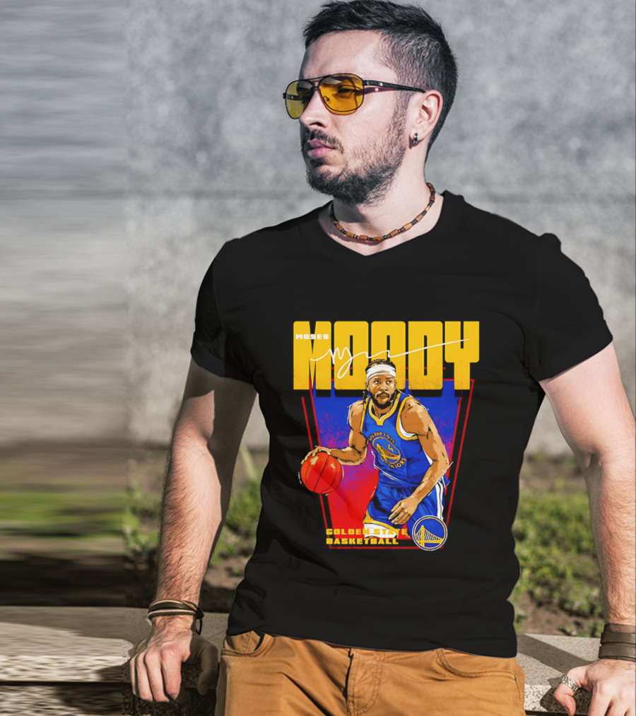 Moses Moody Golden State Warriors Basketball T-Shirt