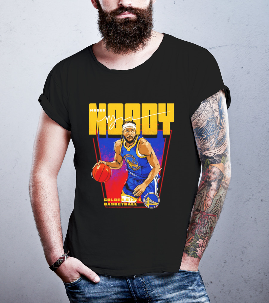 Moses Moody Golden State Warriors Basketball T-Shirt