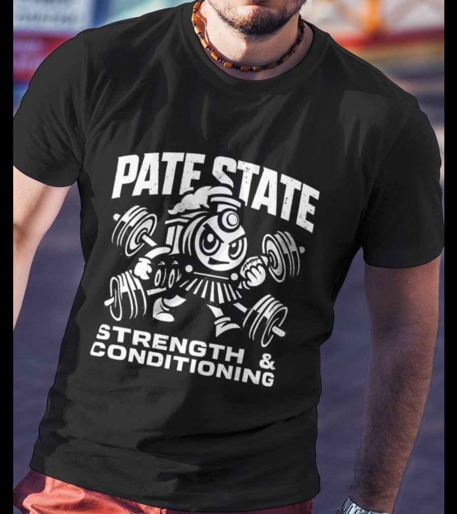 Pate State Steam Train Strength Conditioning Triblend T-Shirt