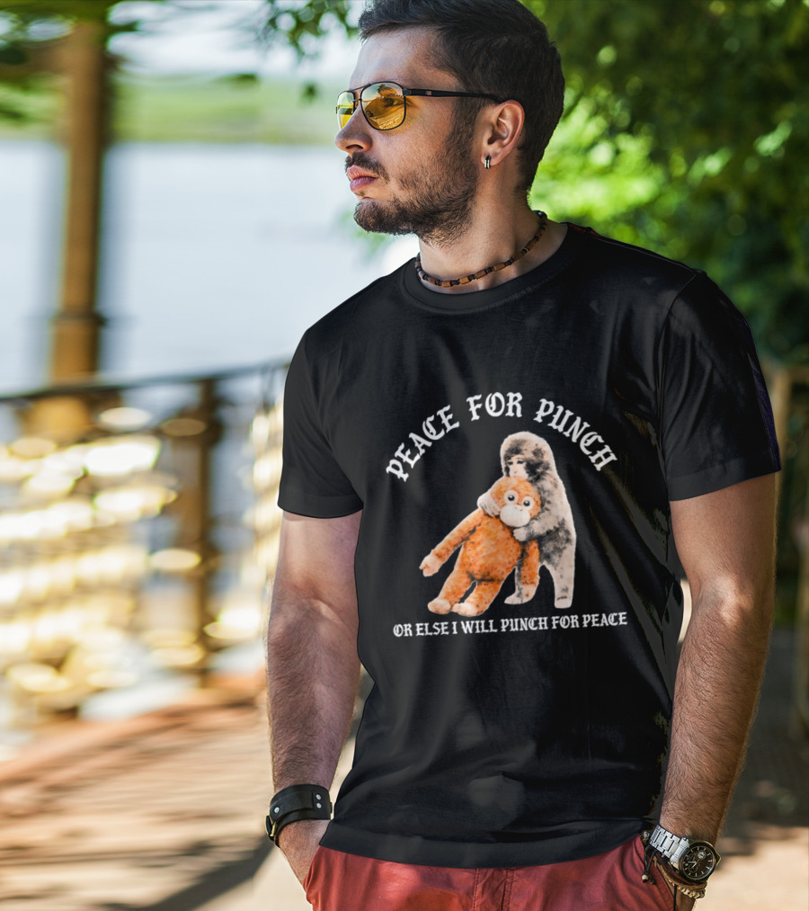 Peace For Punch Or Else I Will Punch For Peace Orangutan T-Shirt