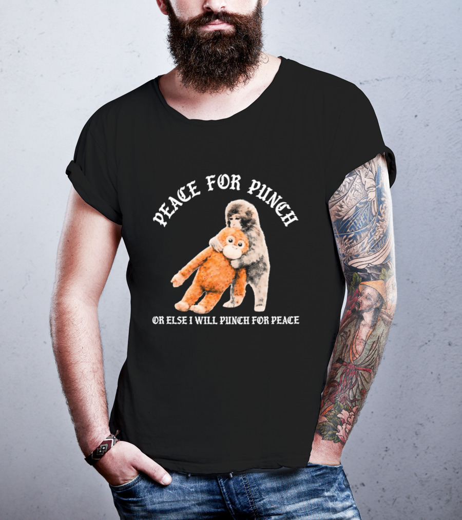 Peace For Punch Or Else I Will Punch For Peace Orangutan T-Shirt