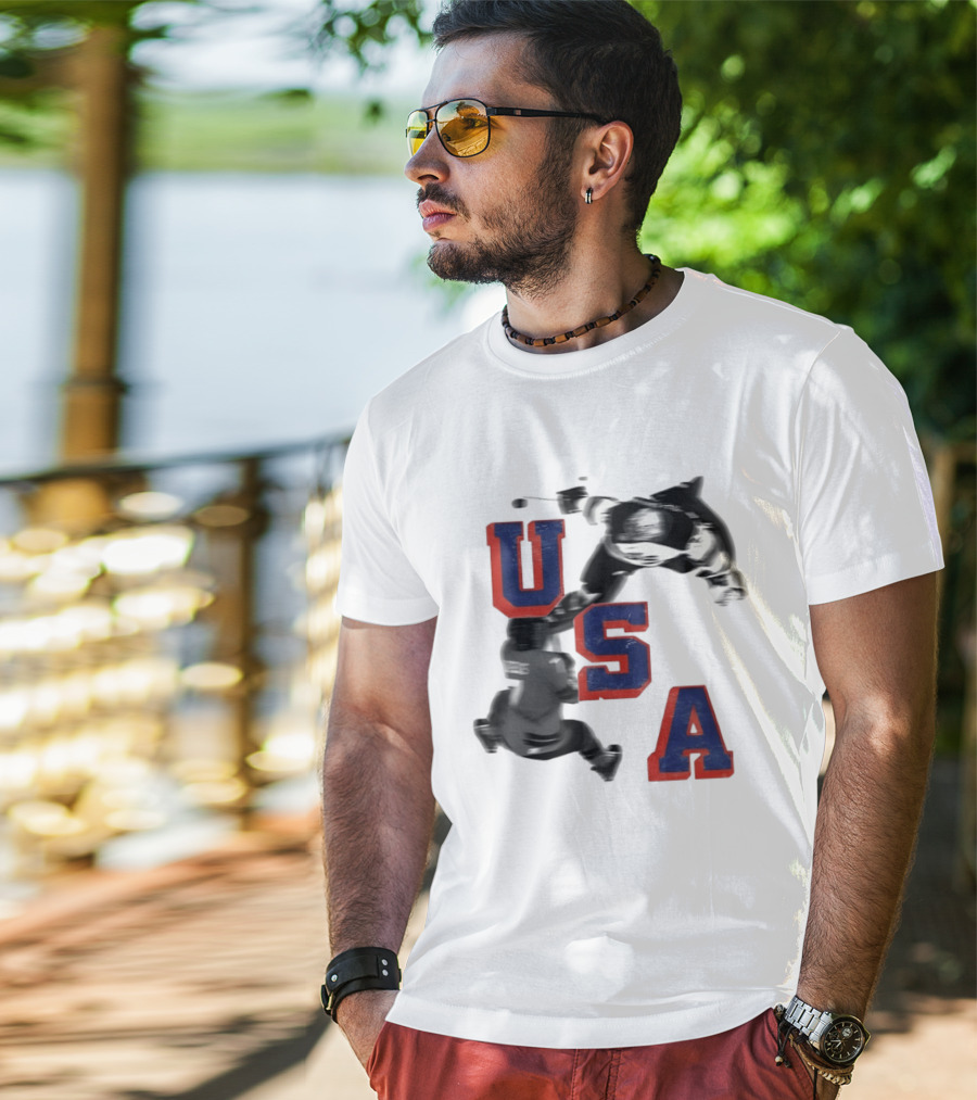 USA Hockey Gold Celebration With Secretary Of Defense Olympic 2026 T-Shirt