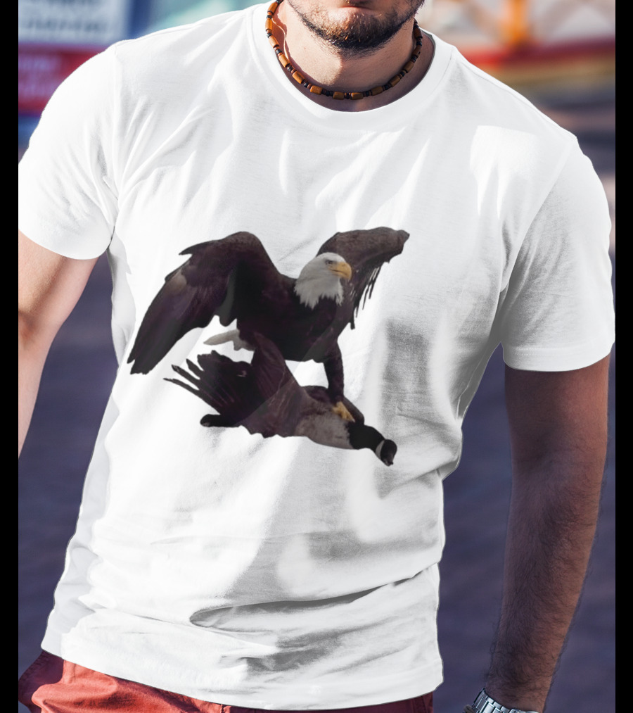 Bald Eagle Vs Goose Dominance Meme T-Shirt