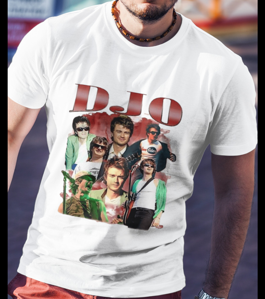 DJO Bootleg Vintage Retro Music Collage T-Shirt