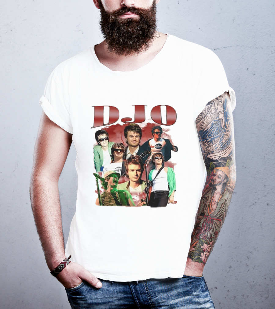 DJO Bootleg Vintage Retro Music Collage T-Shirt