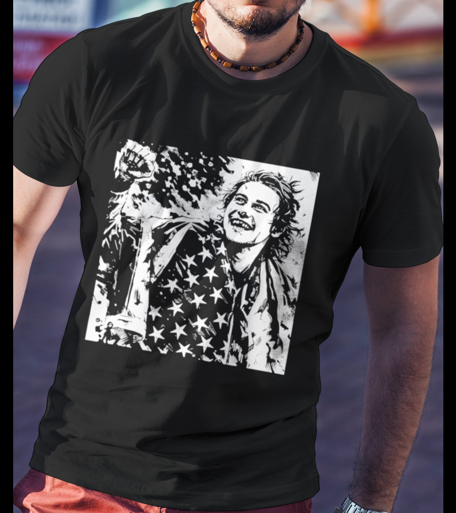 Team USA Men's Hockey Stars Golden Goal Jack Hughes Victory T-Shirt