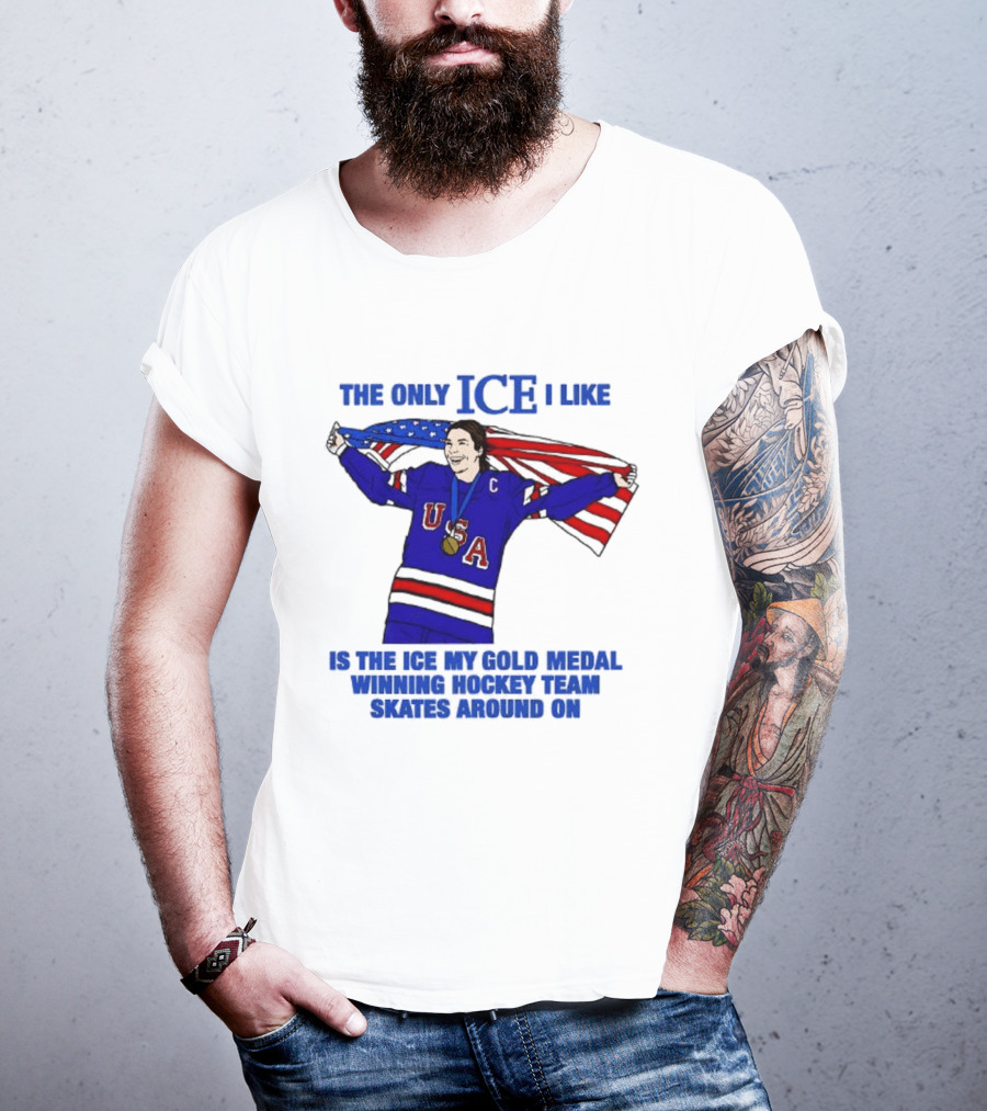 Hilary Knight USA Hockey Gold Medal Winner The Only Ice I Like T-Shirt