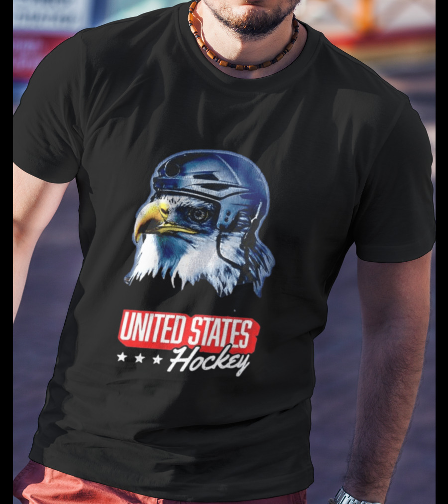 United States Hockey Eagle Milano Cortina 2026 Winter Olympics T-Shirt