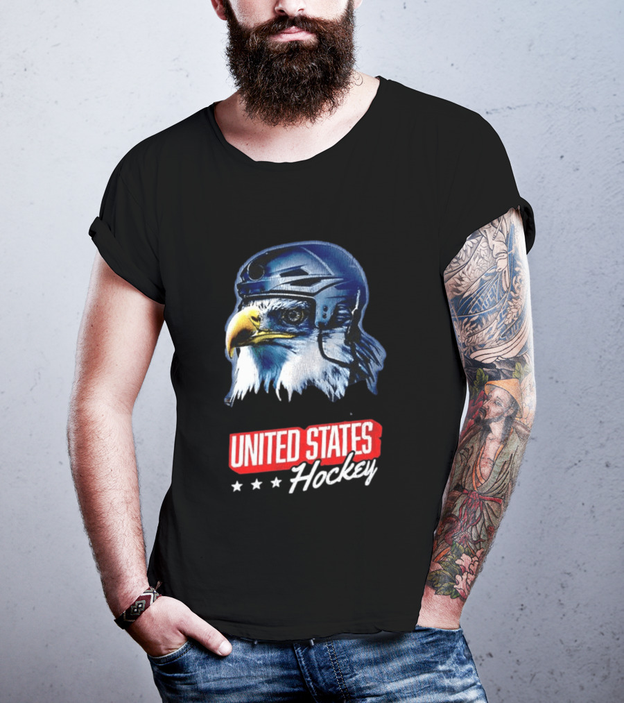 United States Hockey Eagle Milano Cortina 2026 Winter Olympics T-Shirt