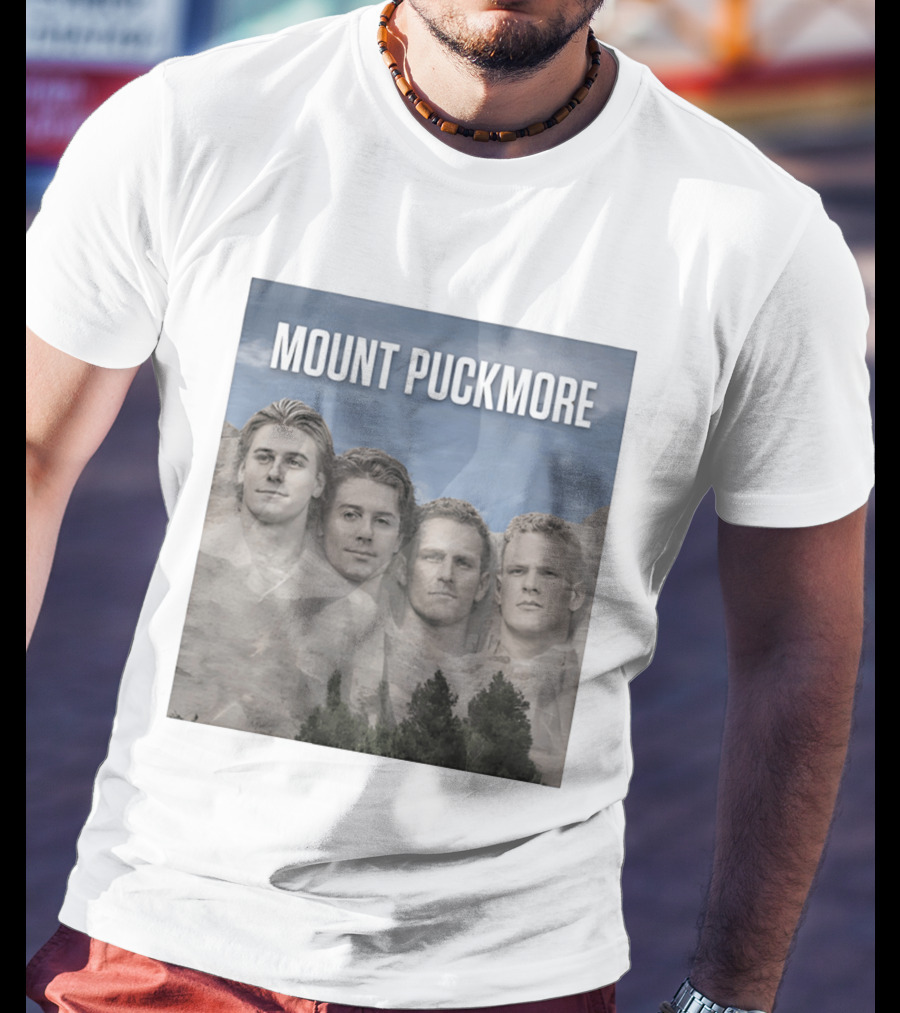Mount Puckmore USA Hockey Champs Iconic Faces T-Shirt