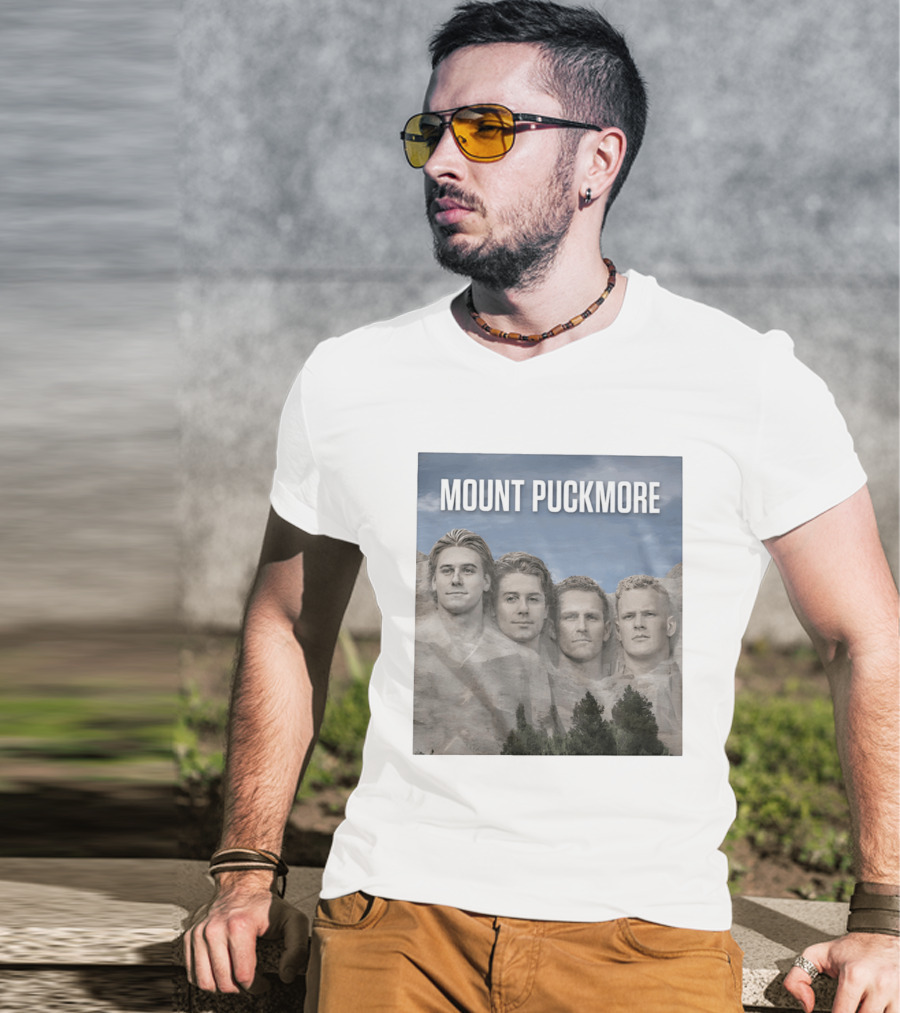 Mount Puckmore USA Hockey Champs Iconic Faces T-Shirt