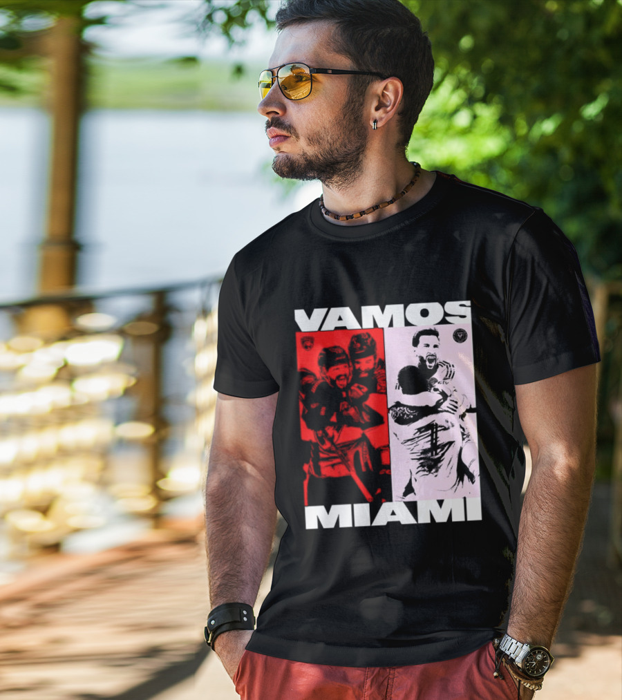 Vamos Miami Soccer Team Celebration Iconic Moments T-Shirt