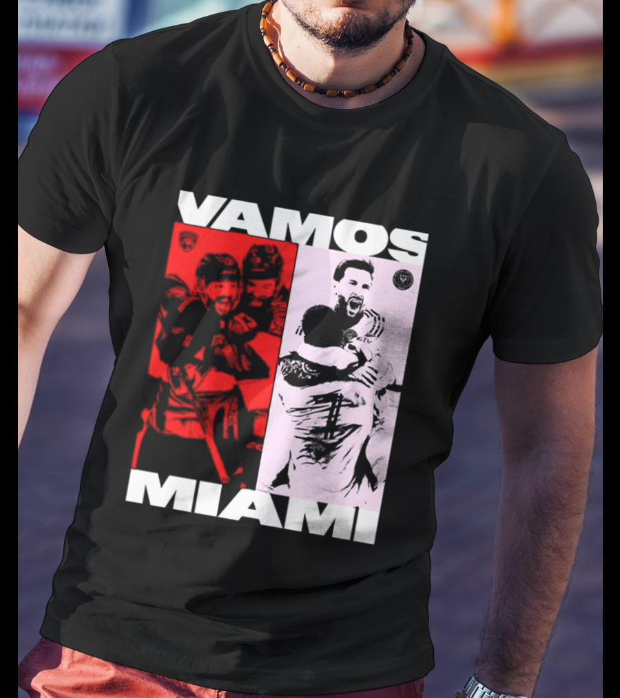 Vamos Miami Soccer Team Celebration Iconic Moments T-Shirt