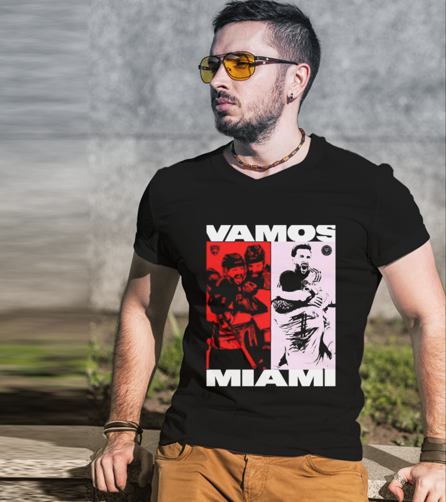 Vamos Miami Soccer Team Celebration Iconic Moments T-Shirt