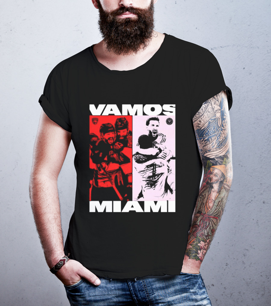 Vamos Miami Soccer Team Celebration Iconic Moments T-Shirt