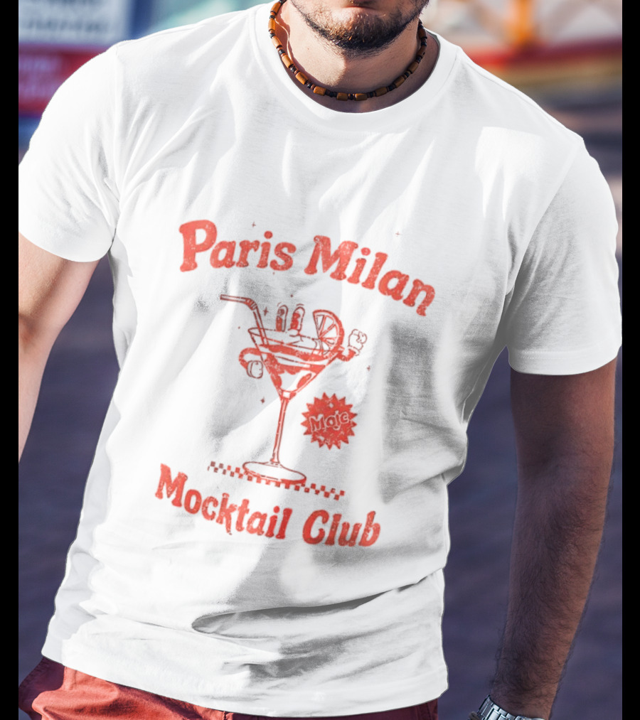 Paris Milan Mocktail Club Vintage Drink T-Shirt