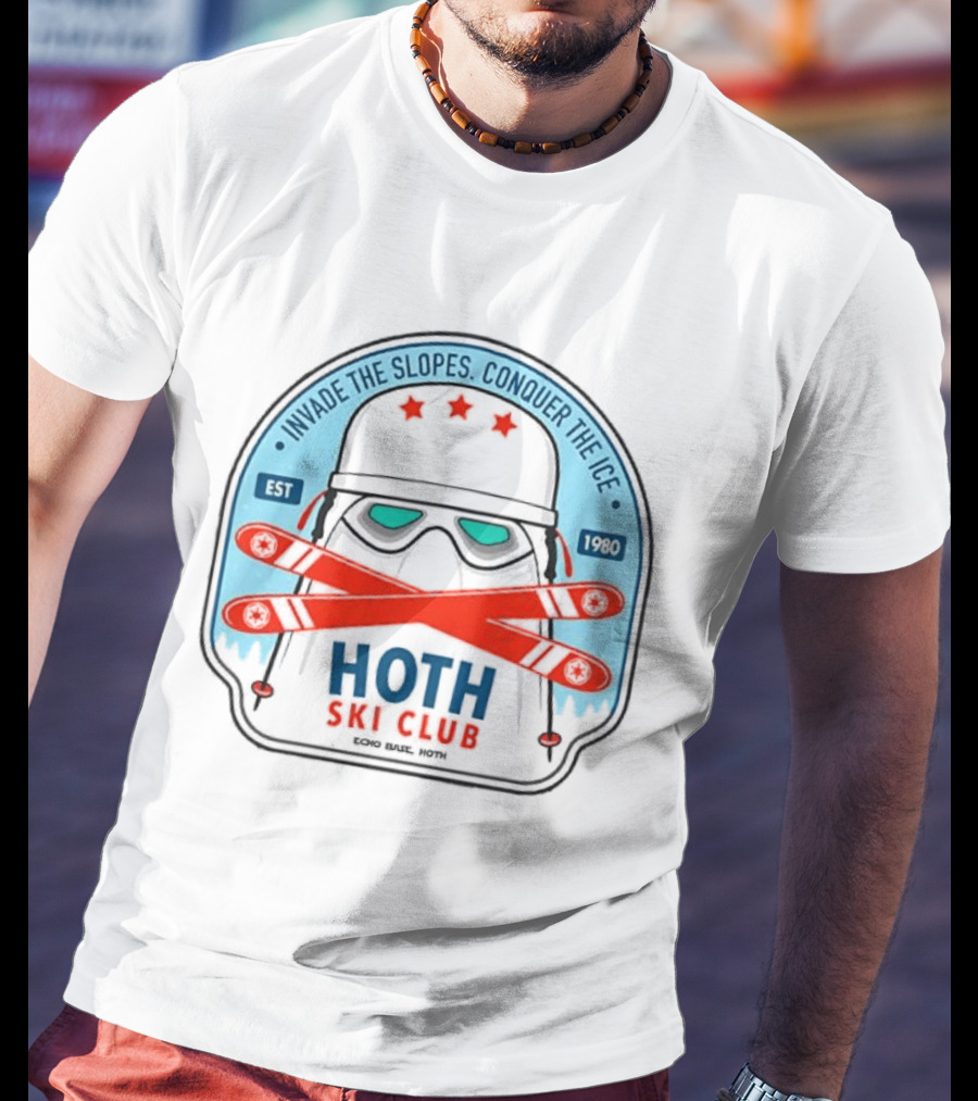 Stormtrooper Hoth Ski Club Invade The Slopes Conquer The Ice EST 1980 T-Shirt