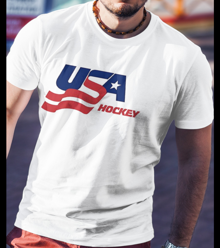 USA Hockey Flag Team Ice T-Shirt
