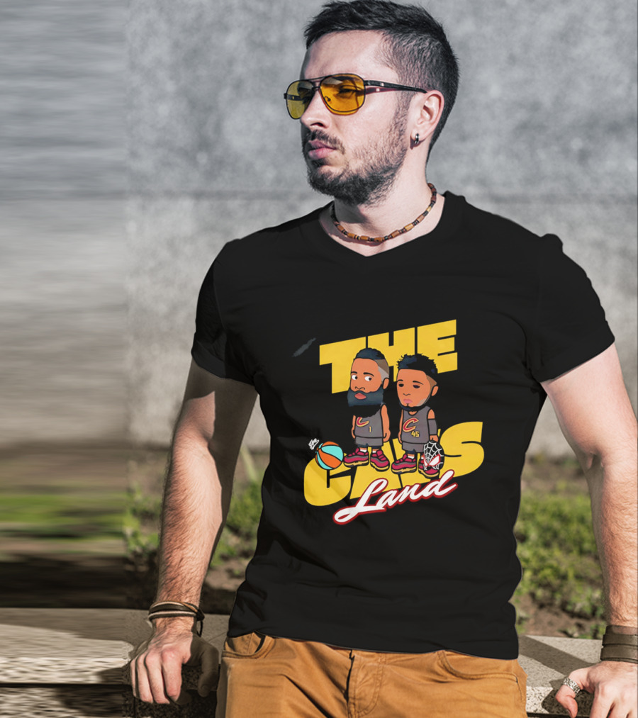 The Cavs Land Cleveland Cavaliers Cartoon Beard Spida T-Shirt