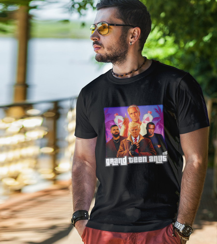 Donald Trump And Jeffrey Epstein Grand Teen Anus Political T-Shirt