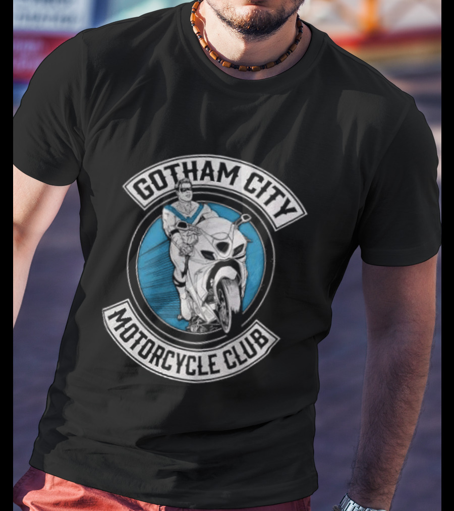 Gotham City Motorcycle Club Vintage Style Rider T-Shirt