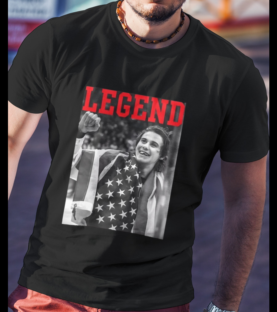 Jack Hughes USA Legend Olympic Gold Medal Hockey T-Shirt