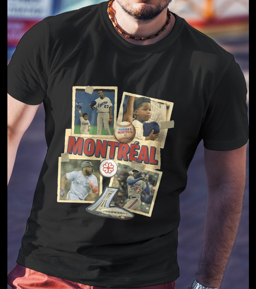 Montréal Expos Vladimir Guerrero Sr. Jr. Baseball Legends Fabriqué A Montreal T-Shirt