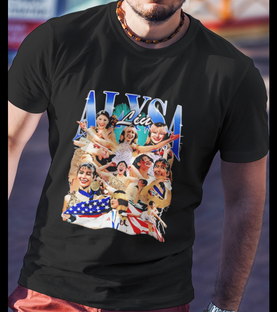 Alysa Liu Celebratory Figure Skating Moments Montage 2026 T-Shirt