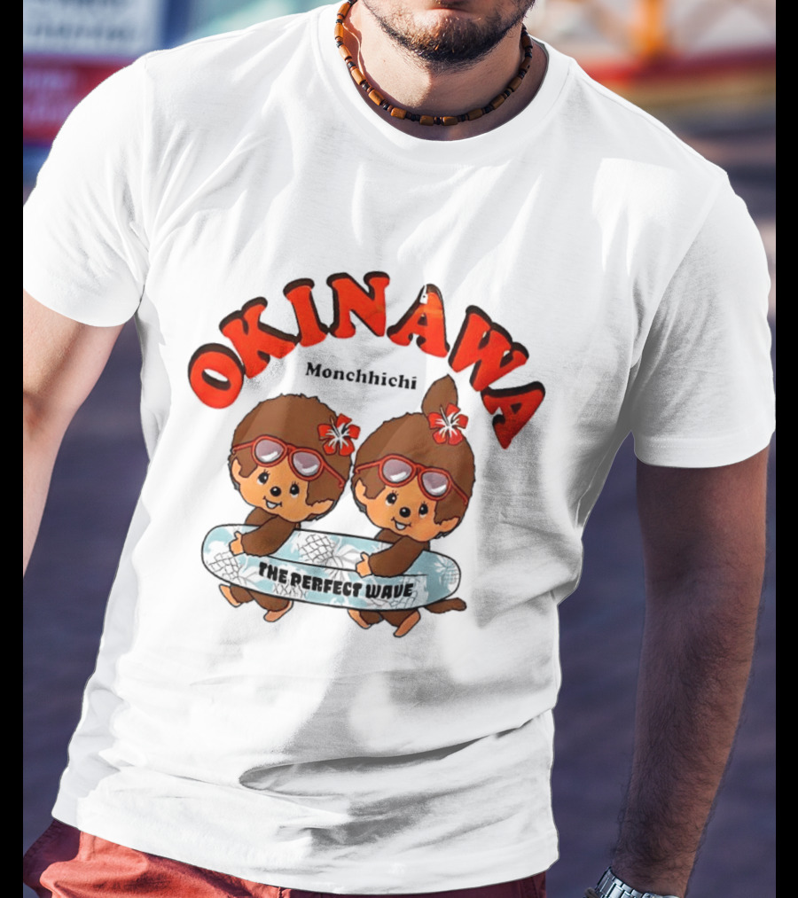 Okinawa Monchhichi Perfect Wave Surfing Duo T-Shirt