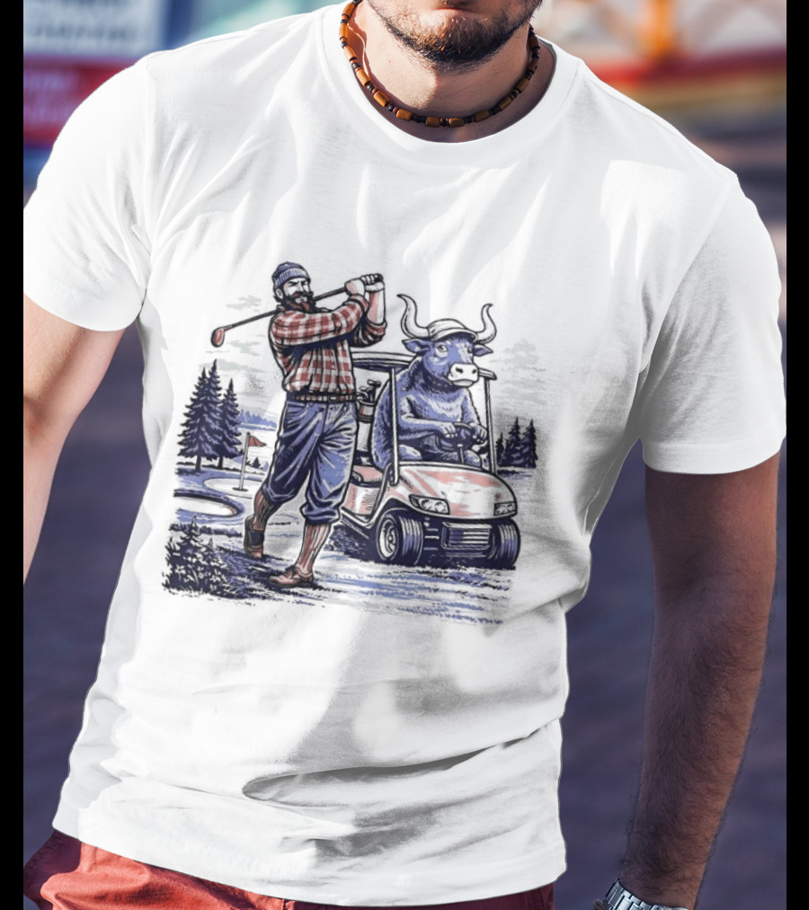 Paul And Babe Lumberjack Golfing Adventure Minnesota T-Shirt