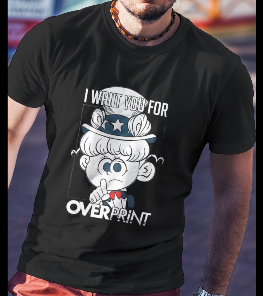 I Want You For Over Print Uncle Pig America T-Shirt