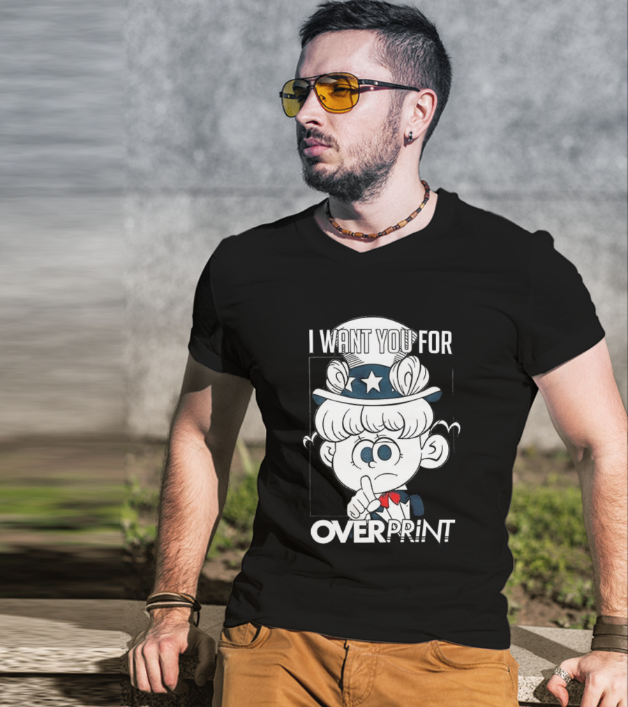 I Want You For Over Print Uncle Pig America T-Shirt