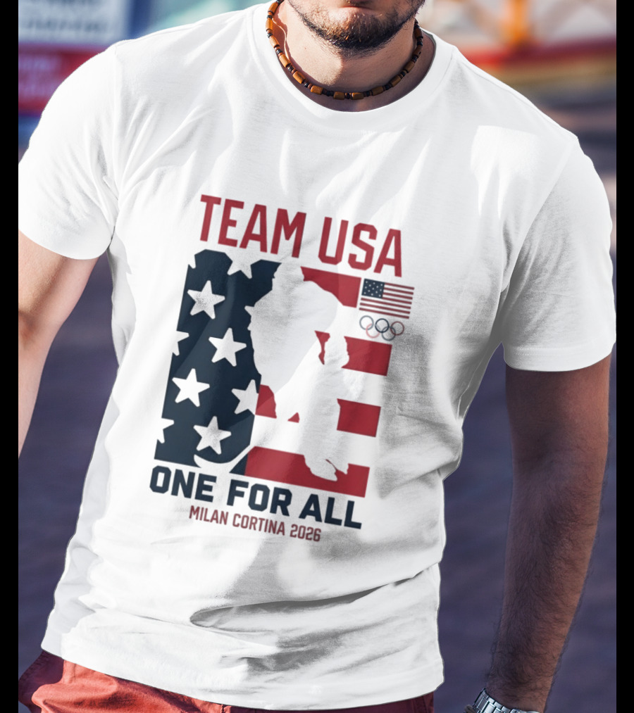 Team USA One For All Milan Cortina 2026 Winter Olympics T-Shirt