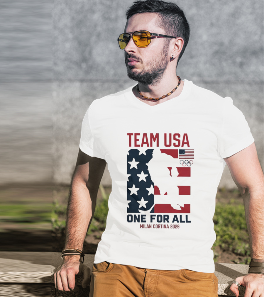 Team USA One For All Milan Cortina 2026 Winter Olympics T-Shirt