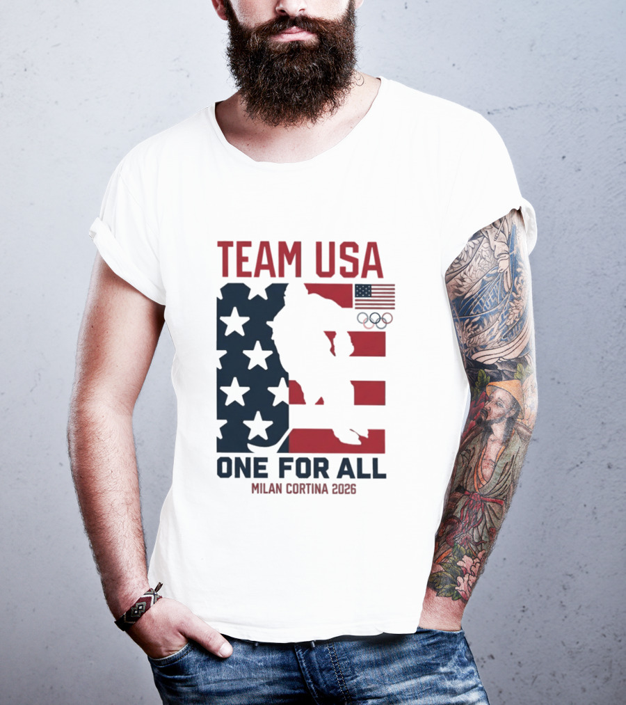 Team USA One For All Milan Cortina 2026 Winter Olympics T-Shirt