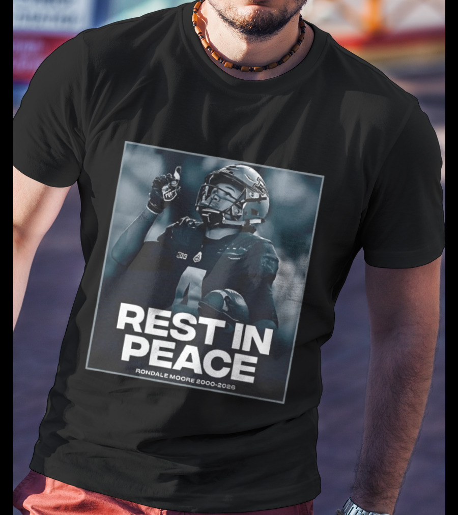 Rondale Moore Rest In Peace Tribute 2000 2026 Football Memorial T-Shirt