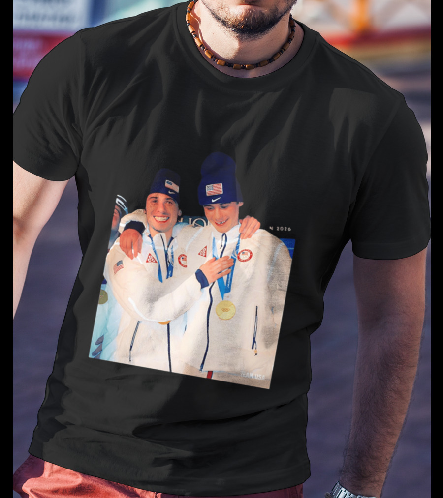 Team USA Golden Goal 2026 Milano Cortina Winter Olympics Celebrating Victory T-Shirt