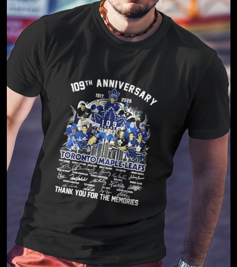 Toronto Maple Leafs 109th Anniversary 1917 2023 Thank You For The Memories T-Shirt