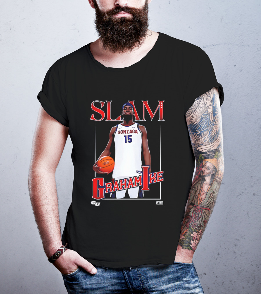 Graham Ike Gonzaga Bulldogs Slam Basketball 15 T-Shirt