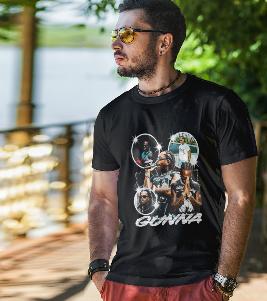 Gunna Rapper Collage With Graphic Styles And Poses T-Shirt